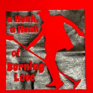 New ELVIS PRESLEY Red/Black Toddler “A HUNK, A HUNK OF BURNING LOVE” Tee 12-18M